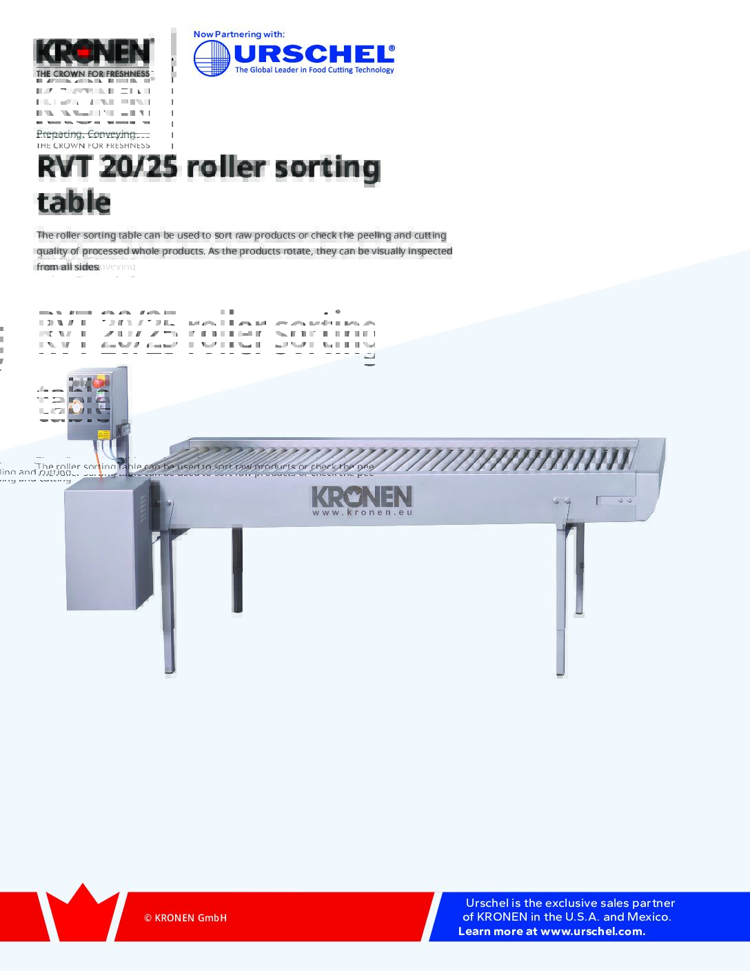 c pe rvt 20 25 roller sorting table brochure pdf
