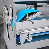 ce gs belt fed slicers gs 20 belt cutting machine perfect downholder technology highlights