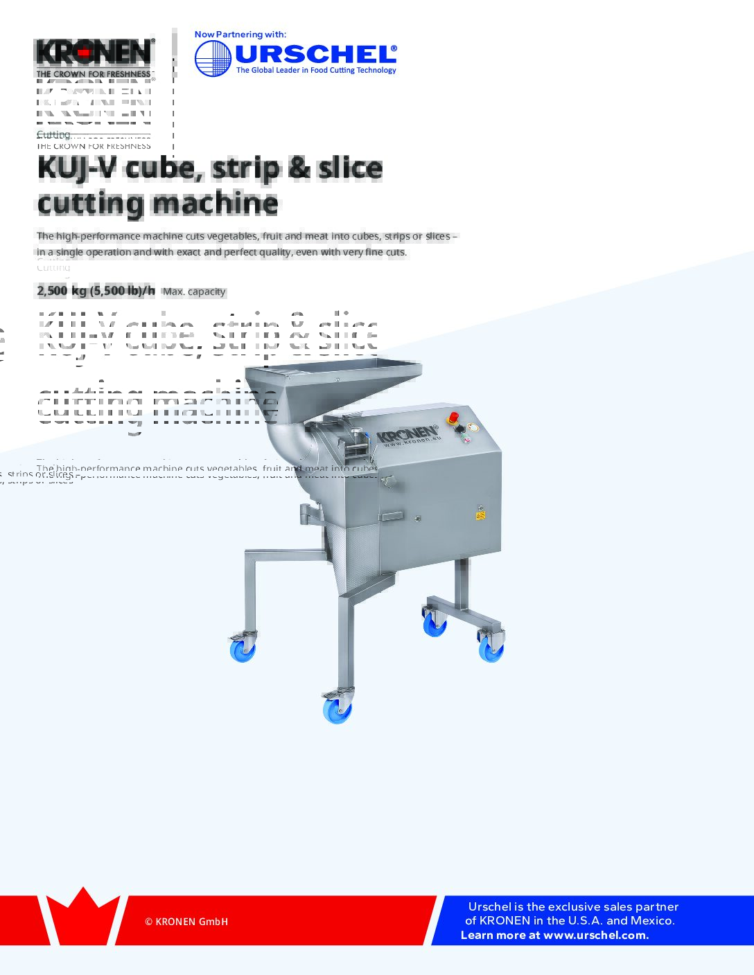 ce kuj v cube strip slice cutting machine brochure pdf