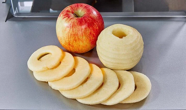 ce pm as 6 peeling slicing coring machine apple peeled sliced overview