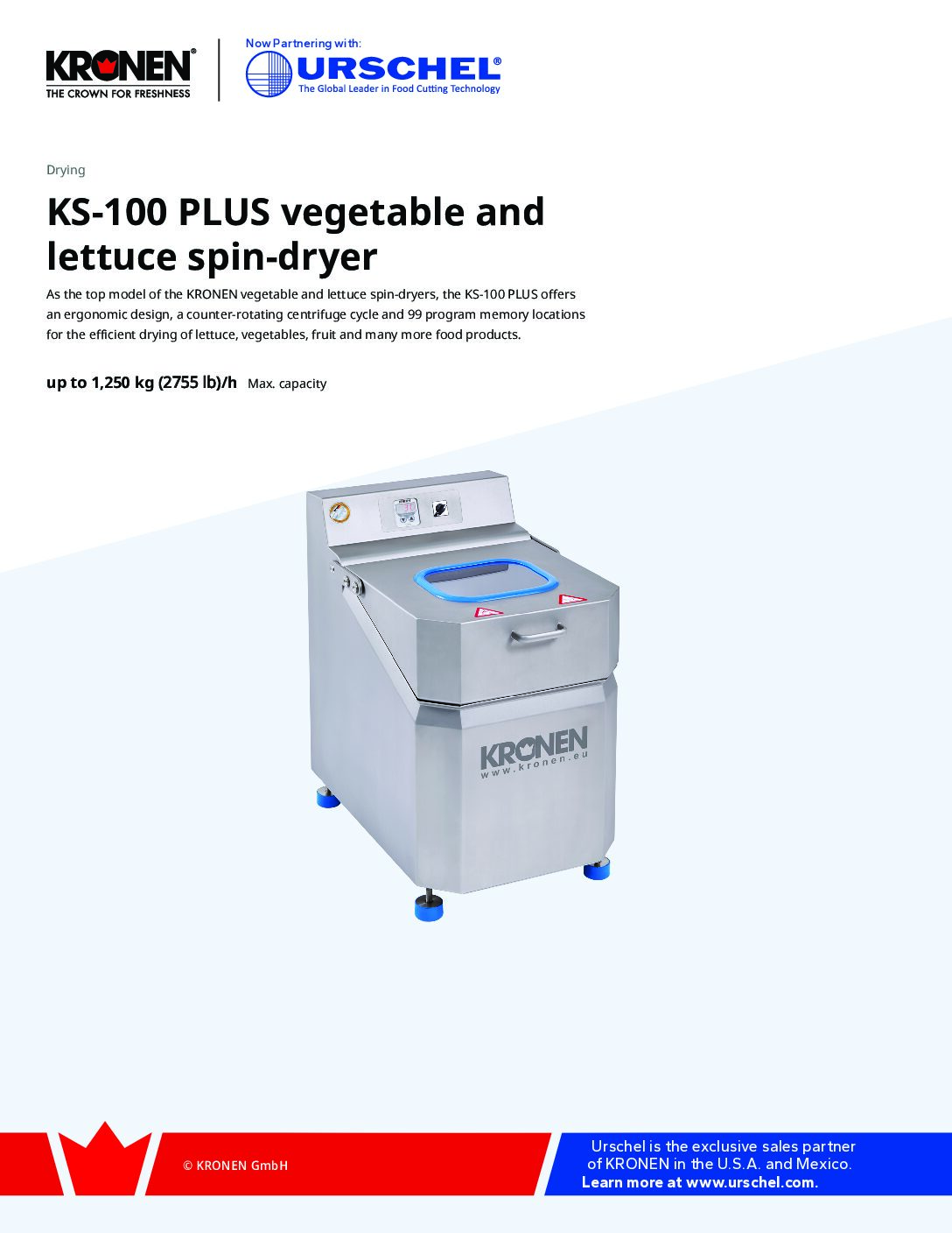 de ks100 plus vege and lettuce spin dryer brochure pdf