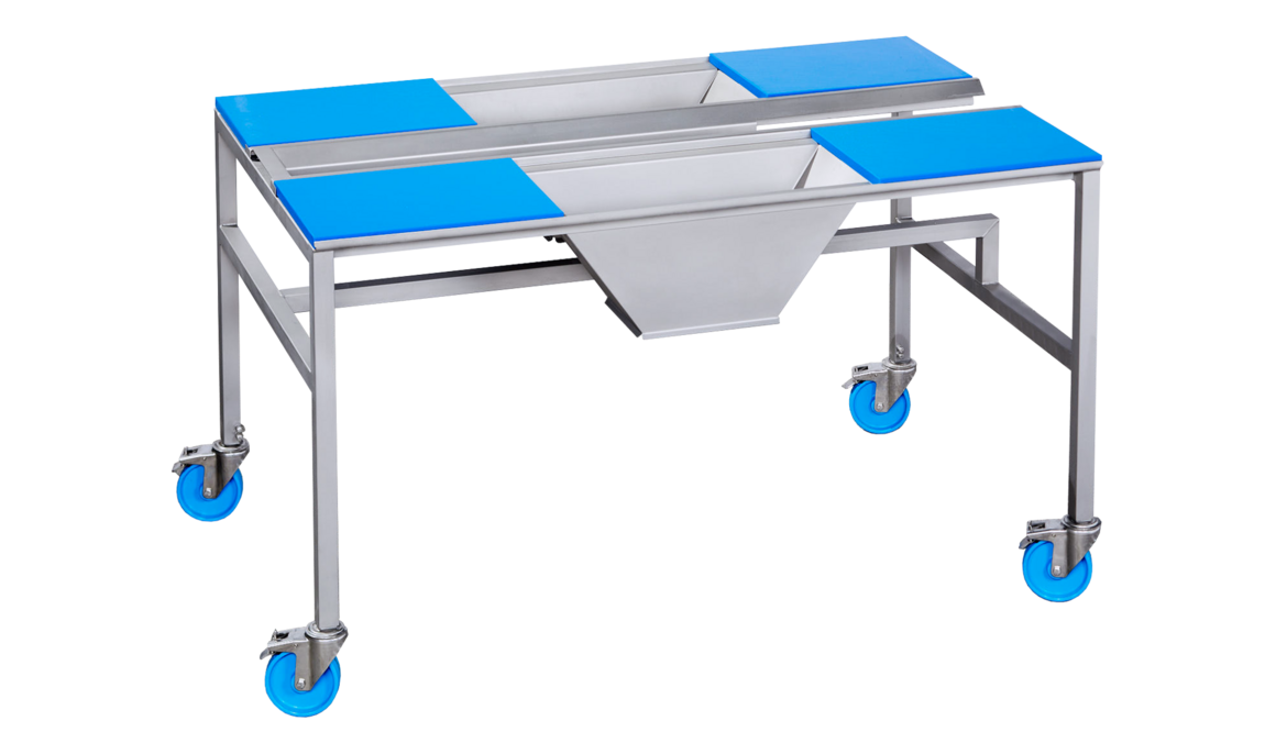 pe trimming table for 4 machine