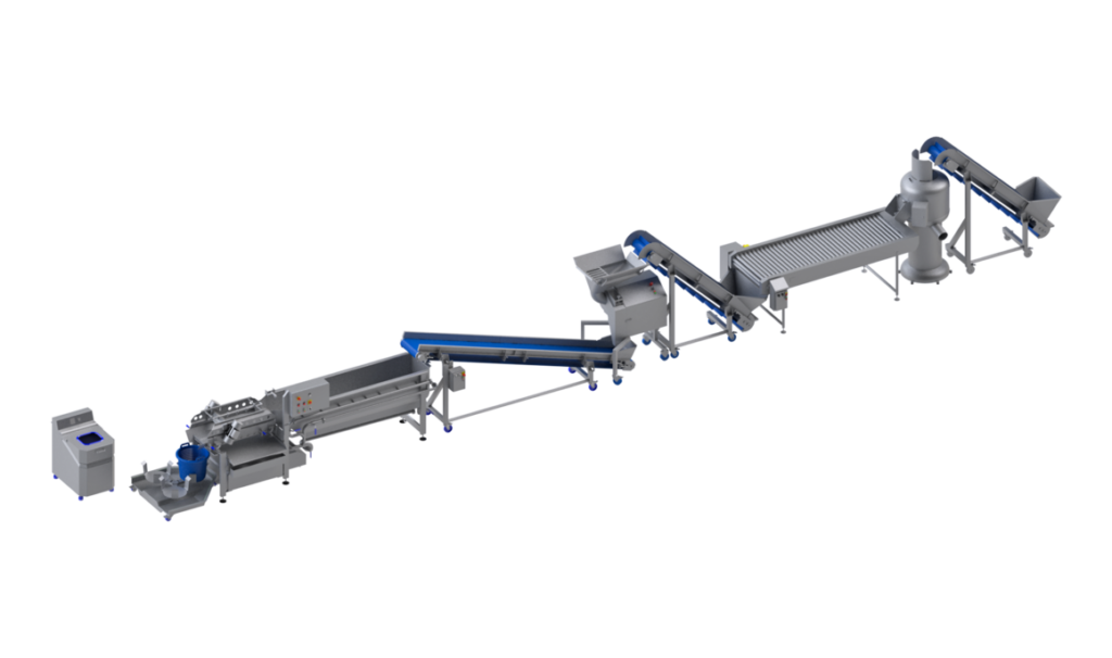 Processing Line for Potatoes up to 600 kg/h.