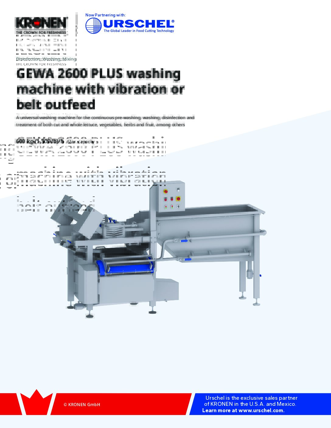we gewa 2600vb plus washing machine with vibration or belt outfeed brochure pdf