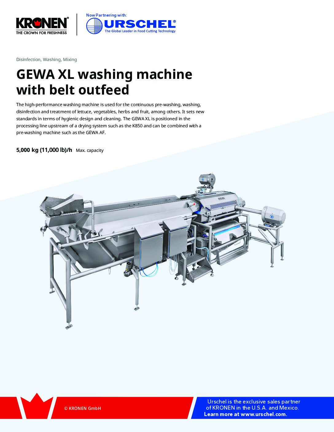 we gewa xl washing machine with belt outfeed brochure pdf