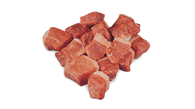 frozen tempered pork dice m6