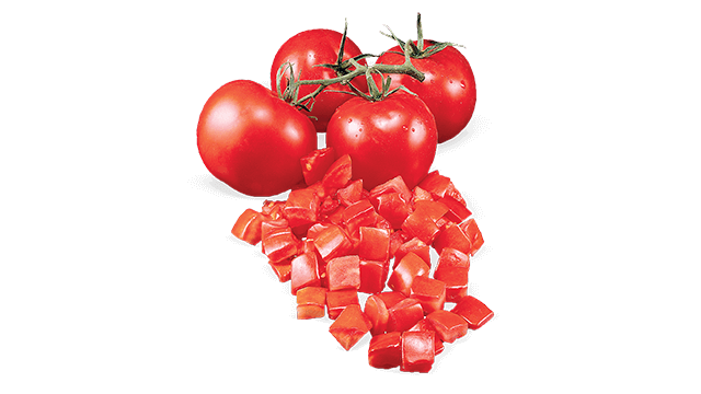 Whole tomatoes and diced tomatoes