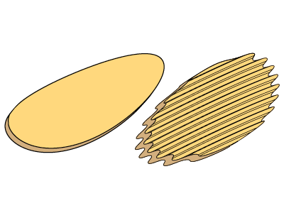 bias flat crinkle types of cuts