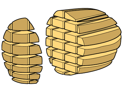 cross slab types of cuts