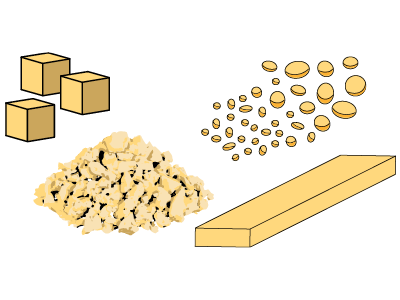dice crumble granulate stri types of cuts