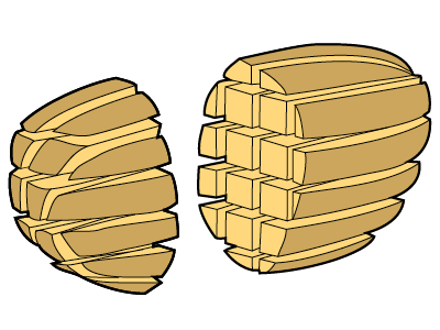 square segments types of cuts