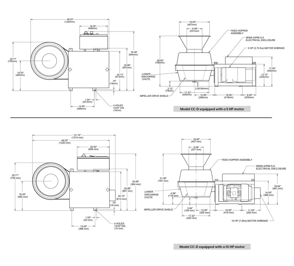 dimensional drawing ccd