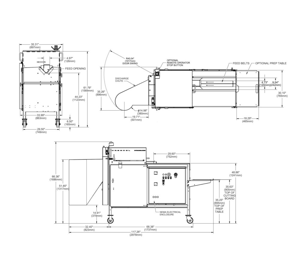 dimensional drawing etranslicer