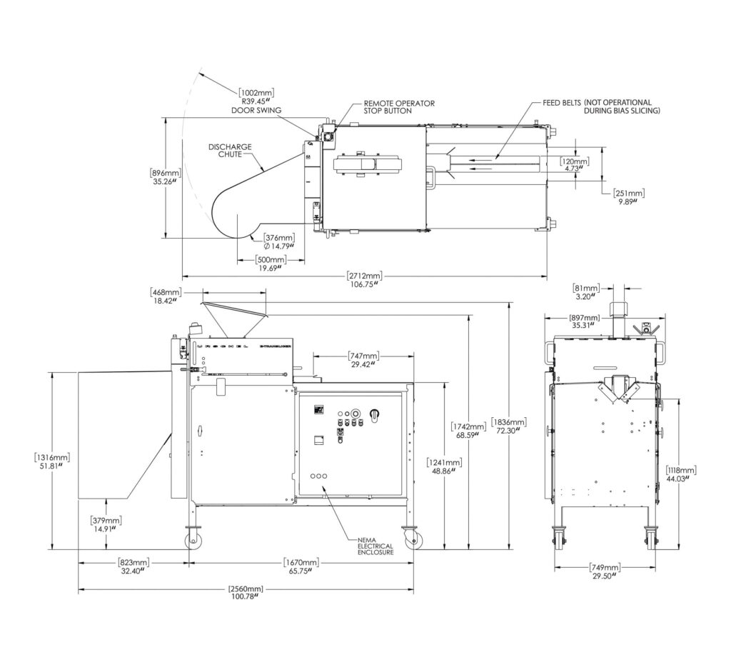 dimensional drawing etranslicer bias
