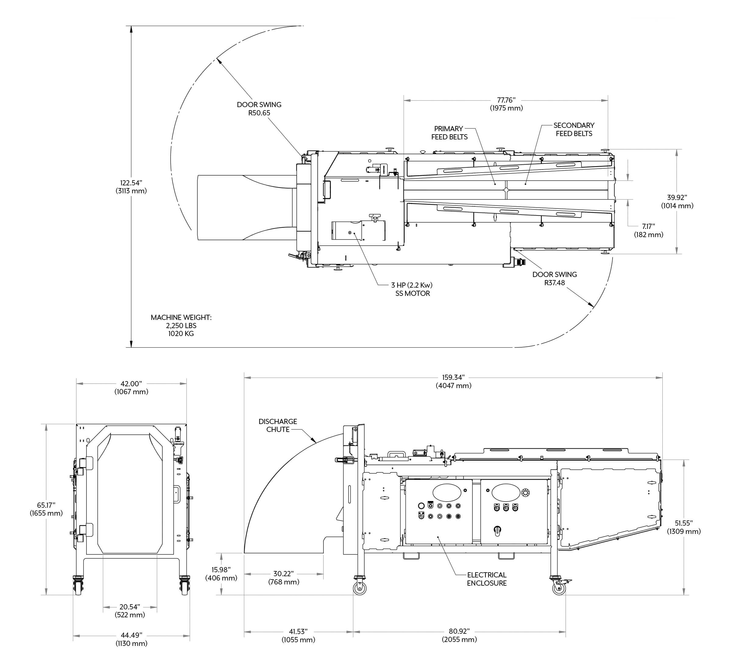 dimensional drawing translicer 2520