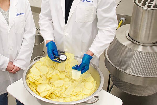 industry bakery potato slice