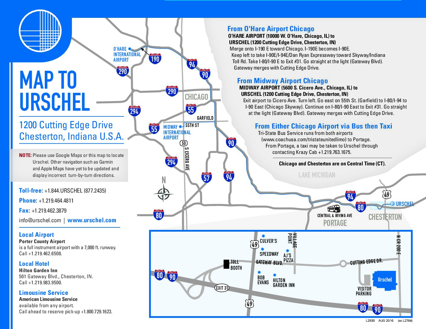 map directions to urschel english pdf